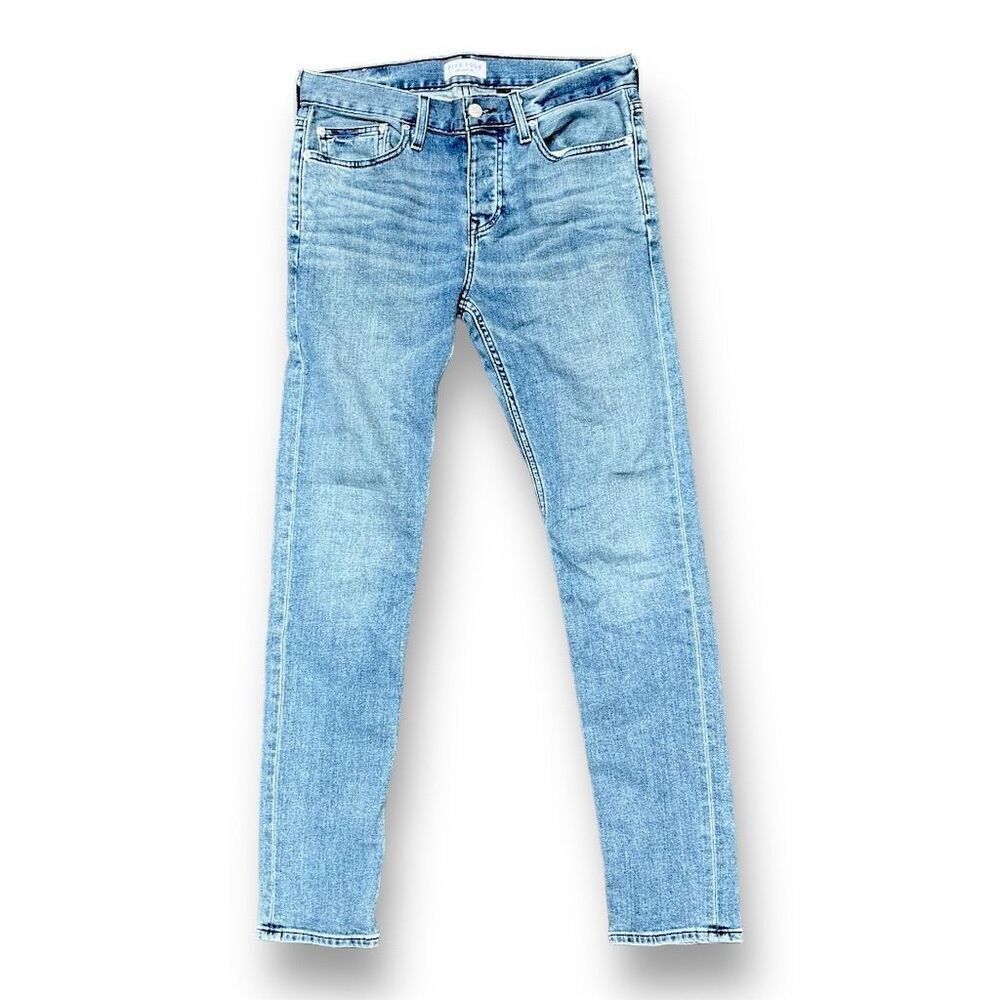 👖 FIVE FOUR LA‎ Skinny Fit Jeans 👟 Size 30 Light Wash Street Denim